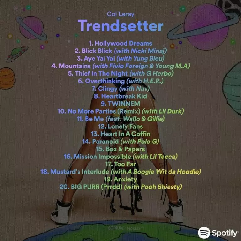 Coi Leray ft. Fivio Foreign & Young M.A – Mountains 