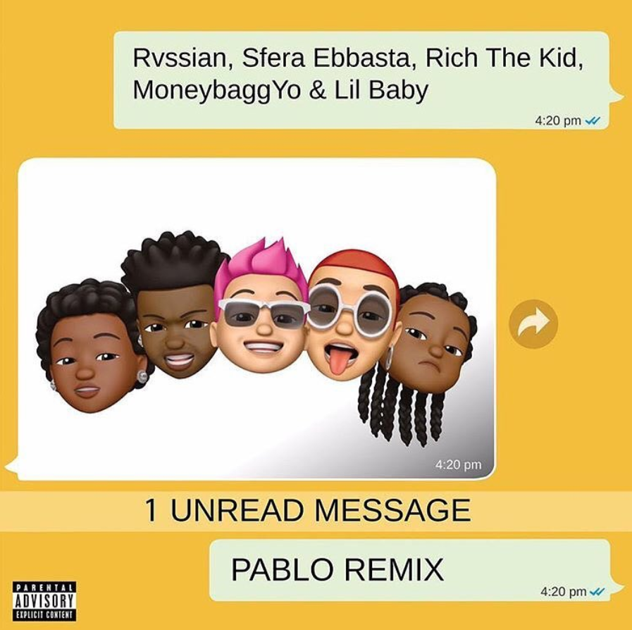 Rvssian ft. Sfera Ebbasta, Rich The Kid, Moneybagg Yo & Lil Baby - Pablo (Remix)
