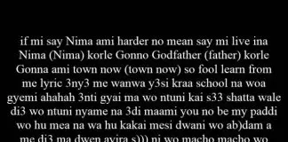 Shatta Wale – Sixth Letter To Samini
