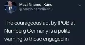 Why IPOB attacked Ike Ekweremadu in Germany – Nnamdi Kanu