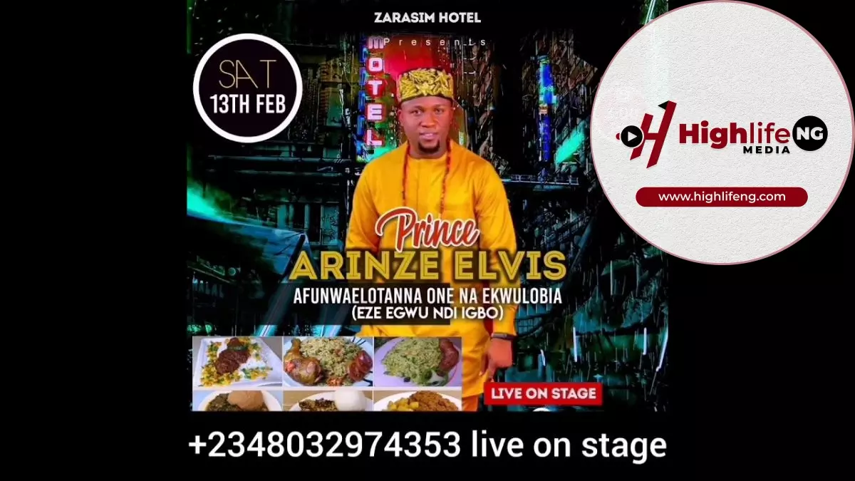 Prince Arinze Okpala - Zarasim Hotel Special