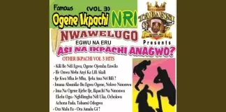 Famous Ogene Ikpachi Of Nri - Ife Emegom Na Odezuligbo