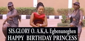 Sis. Glory Akhuemokhan - Happy Birthday Princess