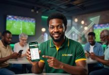 Man checking a sports betting app on his phone
