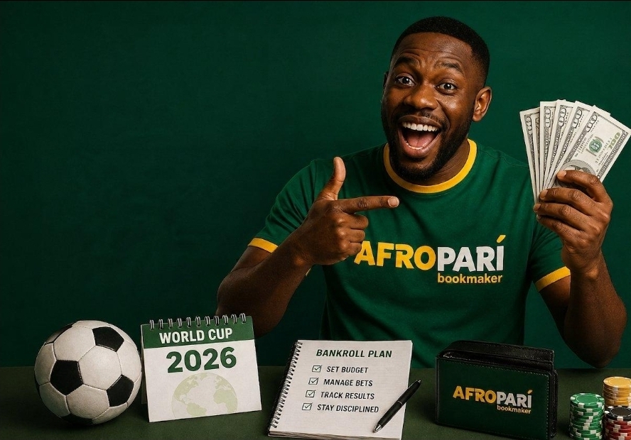 Man showing bankroll planning notebook