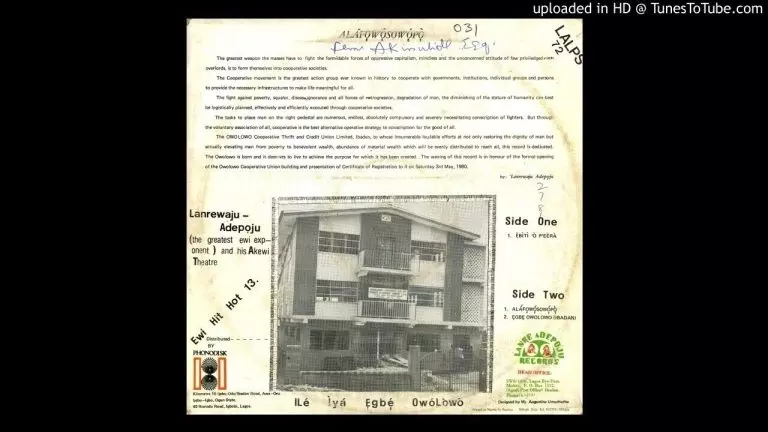 Lanrewaju Adepoju - Ebge Owolowo (Ibadan)